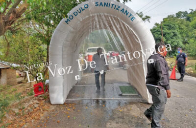 Instalan módulos sanitizantes en Chicontepec | LVDT