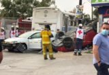 Muere hombre aplastado por un carro; estaba esperando el transporte público