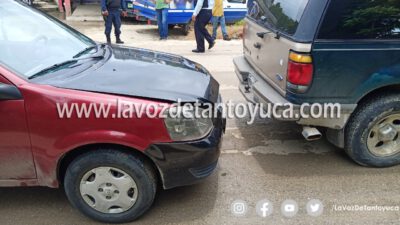 Mecánico provoca percance vial en la Guadalupe Victoria