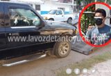 Cae con camioneta robada