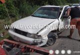 Platonense resulta ileso tras aparatosa volcadura