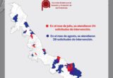 Interviene CEAPP en 73 casos durante julio-agosto