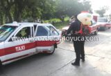 Sanitización unidades de transporte público en Tantoyuca