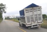 Camioneta a punto estuvo de provocar un accidente