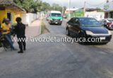 Motociclista provoca choque por alcance sobre la municipalizada