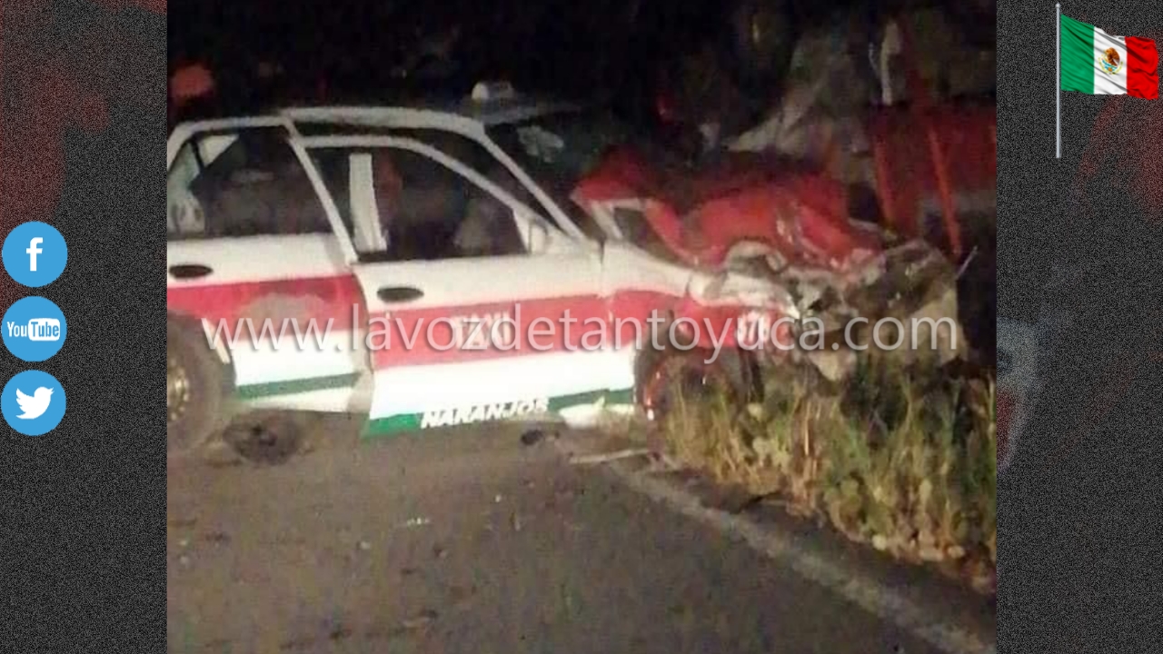 Aparatoso choque entre taxi y camioneta deja tres lesionados - Diario ...