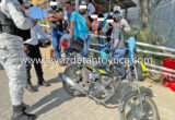 Aseguran motocicleta a prepotente conductor
