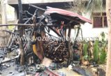 Se incendia choza; vivienda aledaña resultó dañada