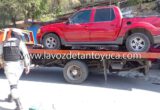 Aseguran vehículo a acelerado conductor