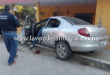 Resultó lesionado; intentó detener su vehículo que se le botó la velocidad