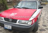Taxista provoca choque por alcance en el centro de Chontla