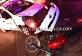 Pareja termina lesionada tras choque