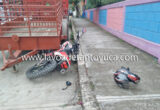 Motociclista resulta con lesiones menores tras choque