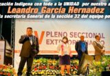 Es momento de la educación indígena; Leandro García a la secretaria general del SNTE 32