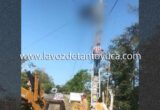 Se electrocuta trabajador de Alumbrado Público en Cazones