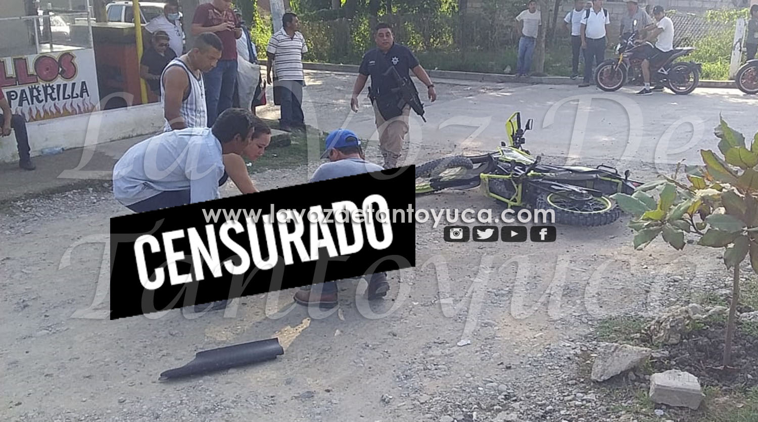 Camioneta embiste a motociclista y huye - Diario La Voz de Tantoyuca