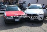 Percance en la zona centro deja sólo daños materiales