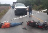 Motociclista resulta herido tras chocar contra una camioneta