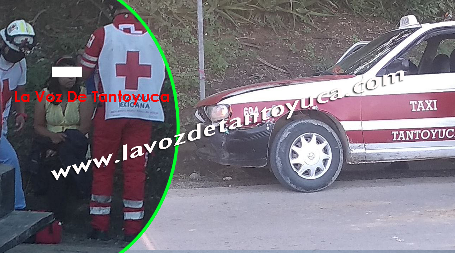 Mujer resulta lesionada en choque por alcance - Diario La Voz de Tantoyuca