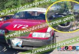 Acelerado motociclista provoca aparatoso percance
