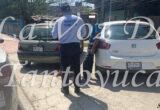 Descuido al volante causa choque por alcance