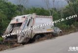 Se accidenta camión recolector de basura