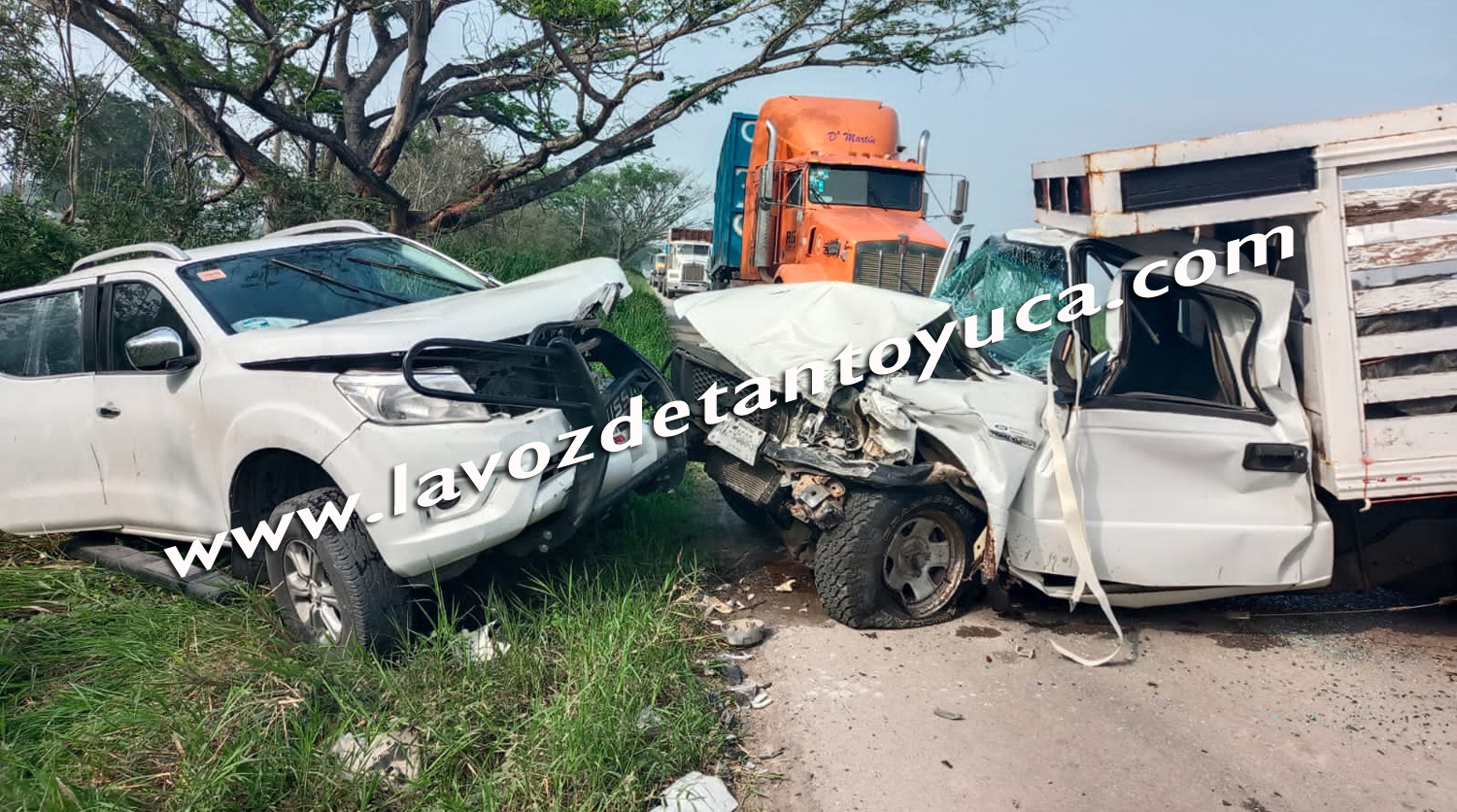 Tres lesionados deja aparatoso choque de camionetas en El Higo - Diario ...