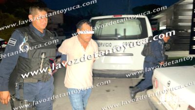 Detiene Policía Municipal a violento comerciante