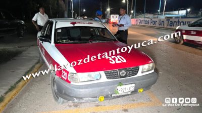 Aseguran vehículo de alquiler tras provocar percance