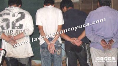 Aprehenden a sujetos con arma de fuego en Huejutla