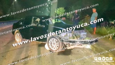 Se estrelló contra un muro de contención