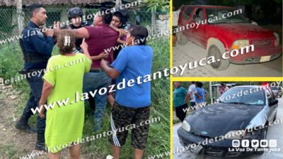 Empleado de constructora provoca choque en un camino vecinal en Mano de León