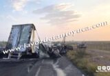 Muere mujer y hombre calcinados en choque de tráileres en Carretera Nacional