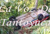 Ebrio vuelca su taxi en Remanso