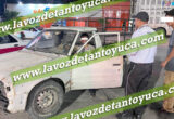 Detienen a conductor ebrio frente al Oxxo de la González