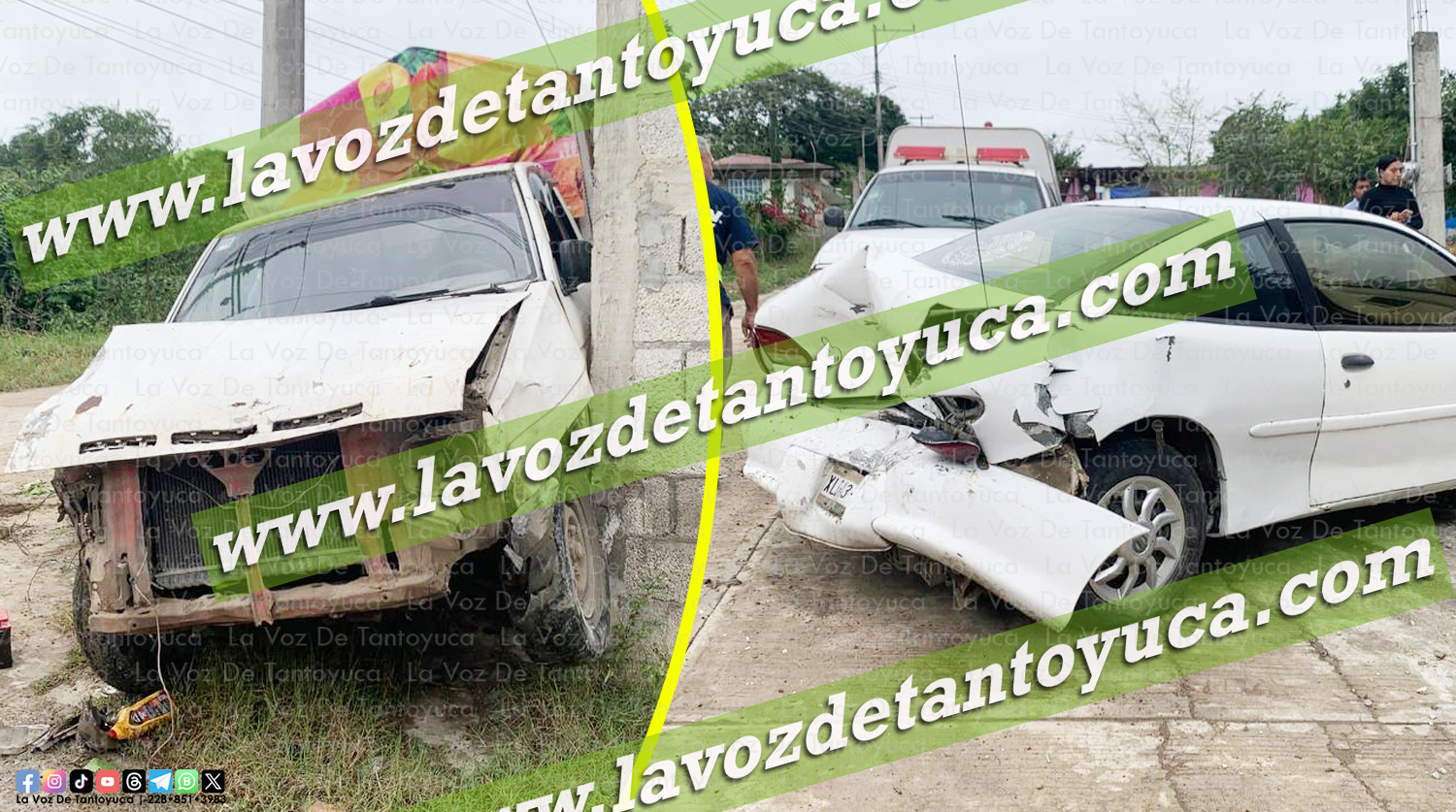 Camioneta se queda sin frenos en pendiente y provoca aparatoso percance ...