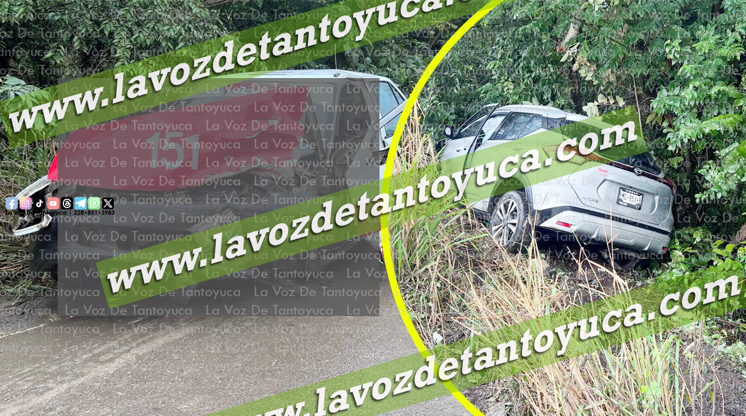 Fuerte choque entre un taxi y una camioneta deja cuantiosos daños ...