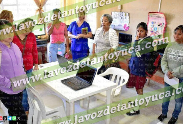 Imparten computación a mujeres en Naranjos