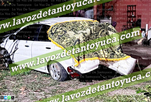 Destroza su vehículo tras chocar contra un árbol