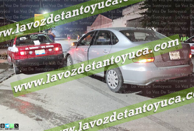 Taxista provoca aparatoso choque sobre la Platón Sánchez