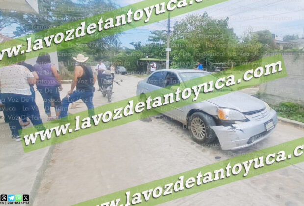 Motociclista resulta lesionado tras aparatoso choque en la Niños Héroes