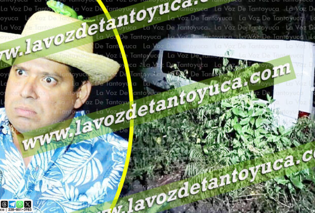 “El Costeño” sufre accidente en la huasteca tras presentarse en Atlapexco