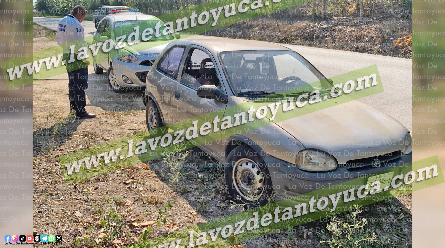 Choque por alcance deja solo daños materiales - Diario La Voz de Tantoyuca