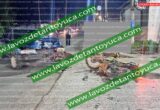 Conductor arrolla a motociclista sobre la municipalizada