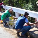 Acciones de limpieza y rehabilitación; Chontla da la bienvenida a visitantes y turistas