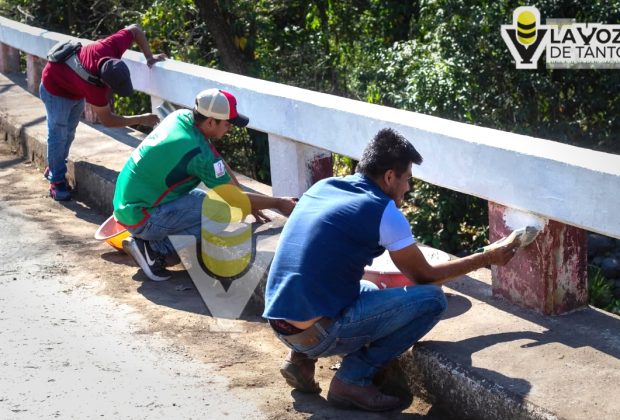 Acciones de limpieza y rehabilitación; Chontla da la bienvenida a visitantes y turistas