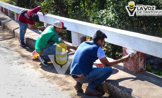 Acciones de limpieza y rehabilitación; Chontla da la bienvenida a visitantes y turistas