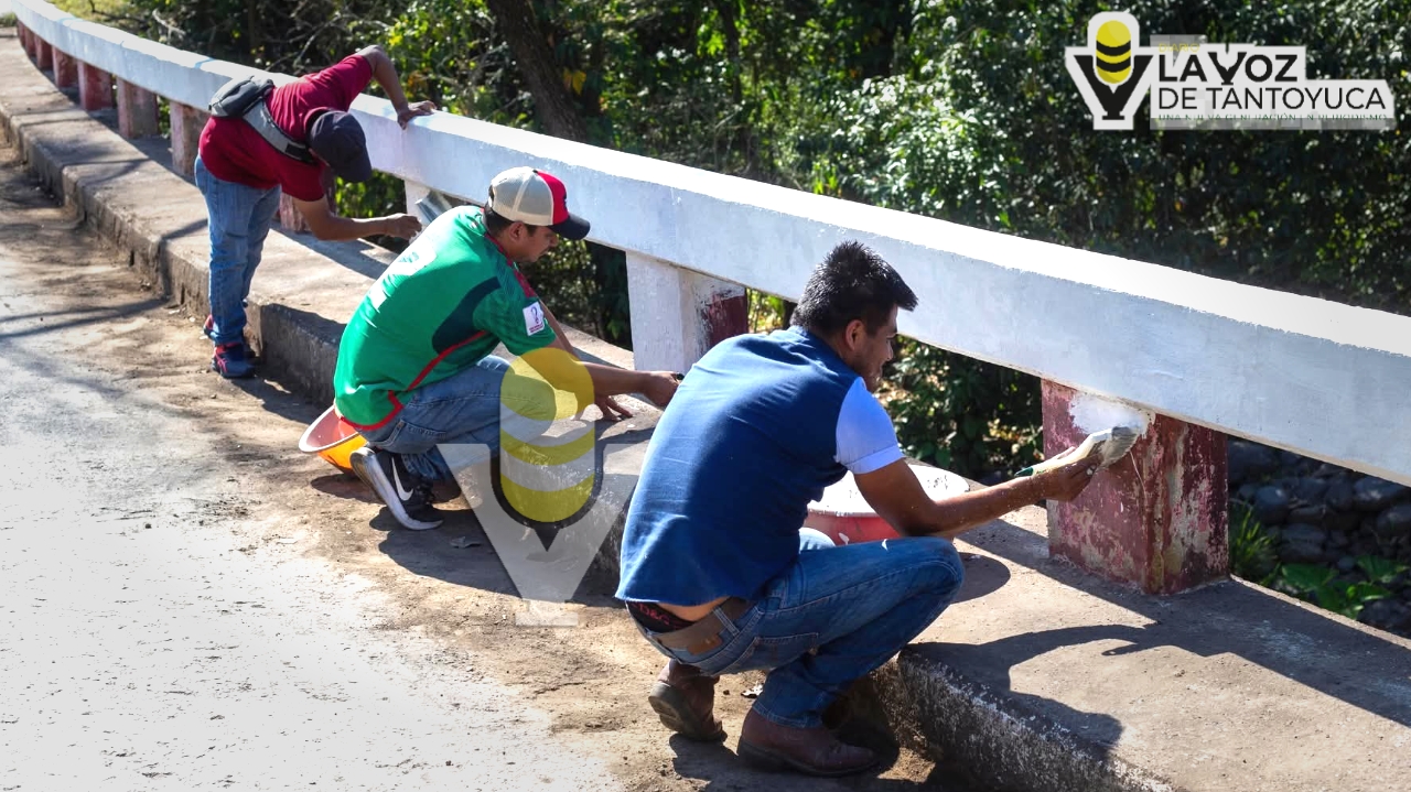 Acciones de limpieza y rehabilitación; Chontla da la bienvenida a visitantes y turistas
