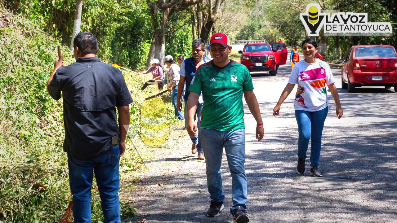 Acciones de limpieza y rehabilitación; Chontla da la bienvenida a visitantes y turistas