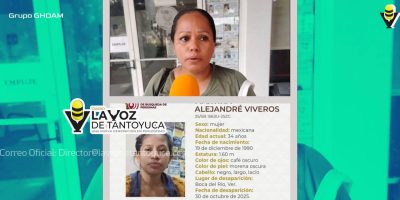 Familia exige búsqueda urgente de Martina Alejandré; fue llevada a la fuerza por su expareja en Boca del Río